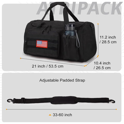 2 In 1 ATRIPACK Multifunctional Travel Duffel & Shoulder Bag With Shoe Compartment & Wet Pocket-NO FLAG!