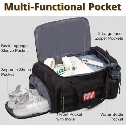 2 In 1 ATRIPACK Multifunctional Travel Duffel & Shoulder Bag With Shoe Compartment & Wet Pocket-NO FLAG!
