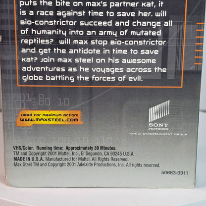 Max Steel "Old Friend New Enemy" VHS Tape Cartoon Network 2001