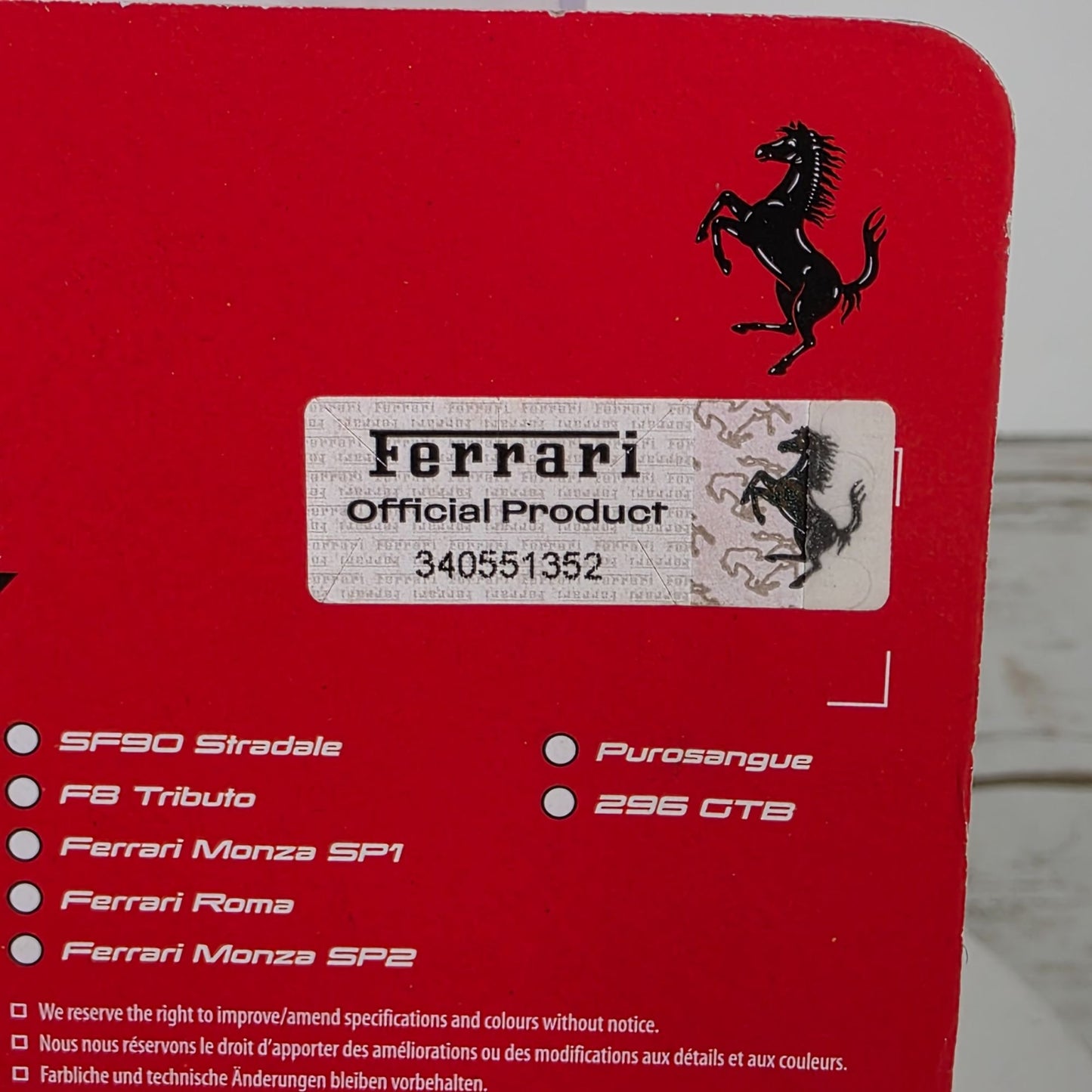 Bburago Race & Play 1/43 Scale Ferrari 458 Italia Diecast Model Car