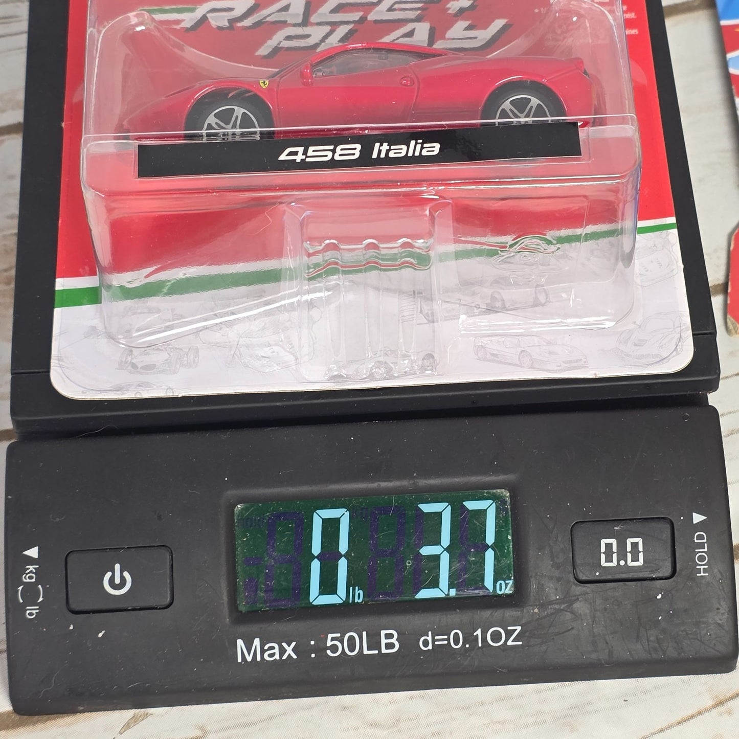 Bburago Race & Play 1/43 Scale Ferrari 458 Italia Diecast Model Car