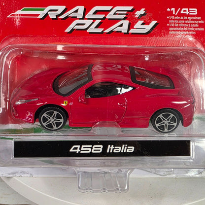 Bburago Race & Play 1/43 Scale Ferrari 458 Italia Diecast Model Car