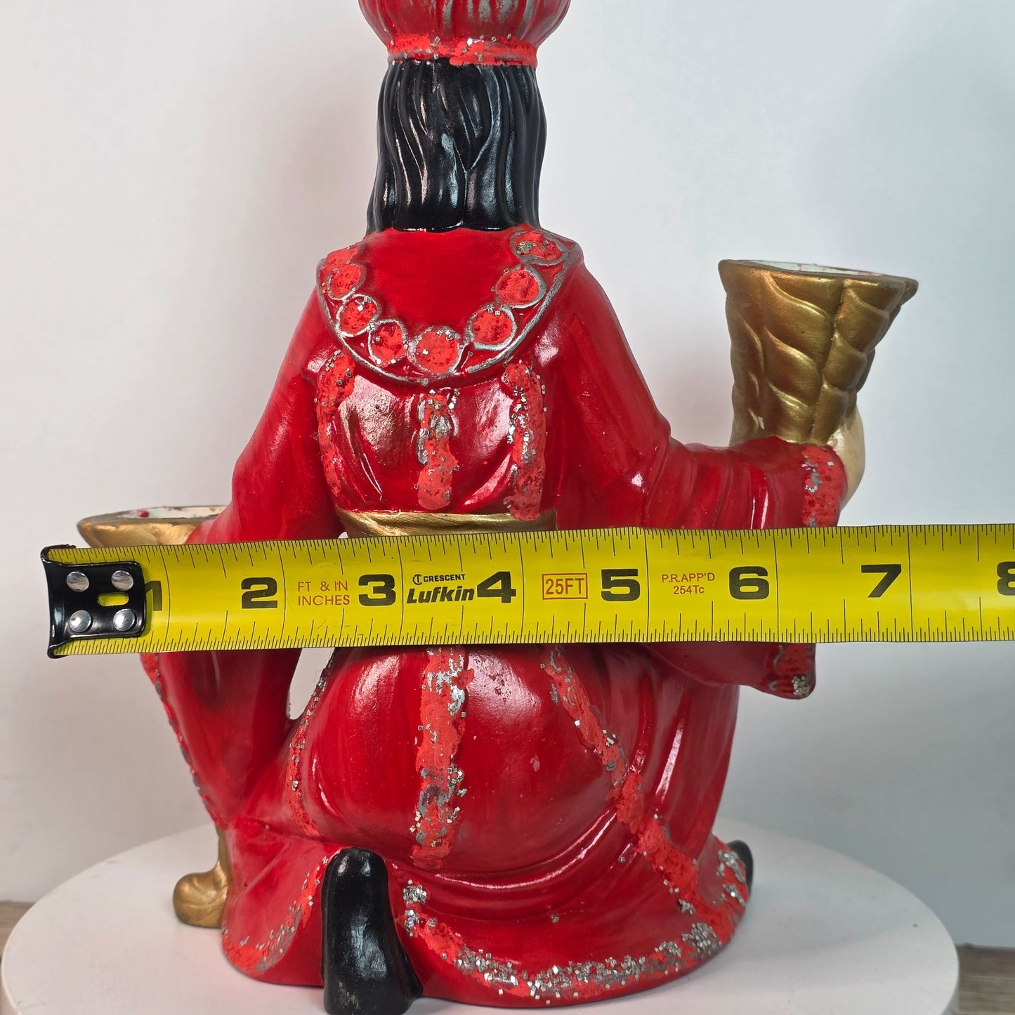 Vintage Zavori Nativity Figurine Candle Holder 1979 Hand-Painted Ceramic