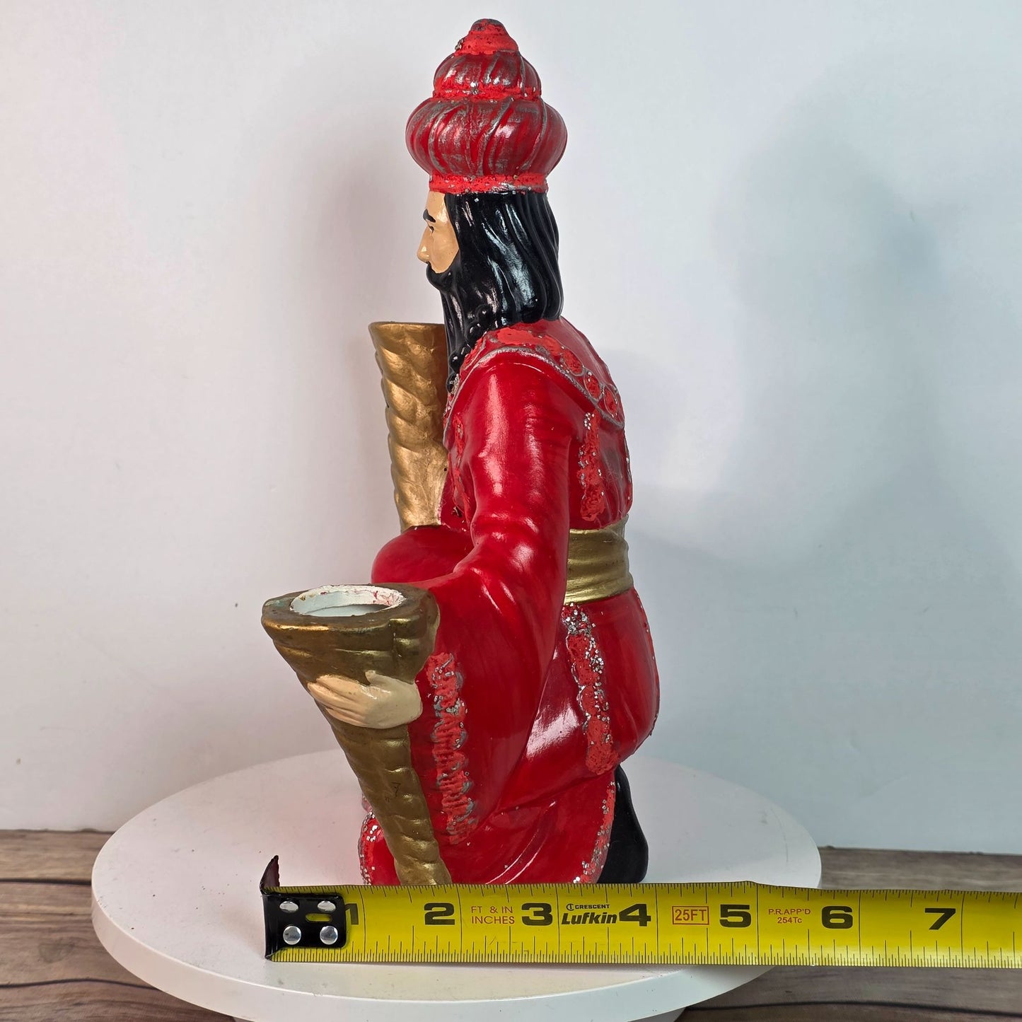 Vintage Zavori Nativity Figurine Candle Holder 1979 Hand-Painted Ceramic