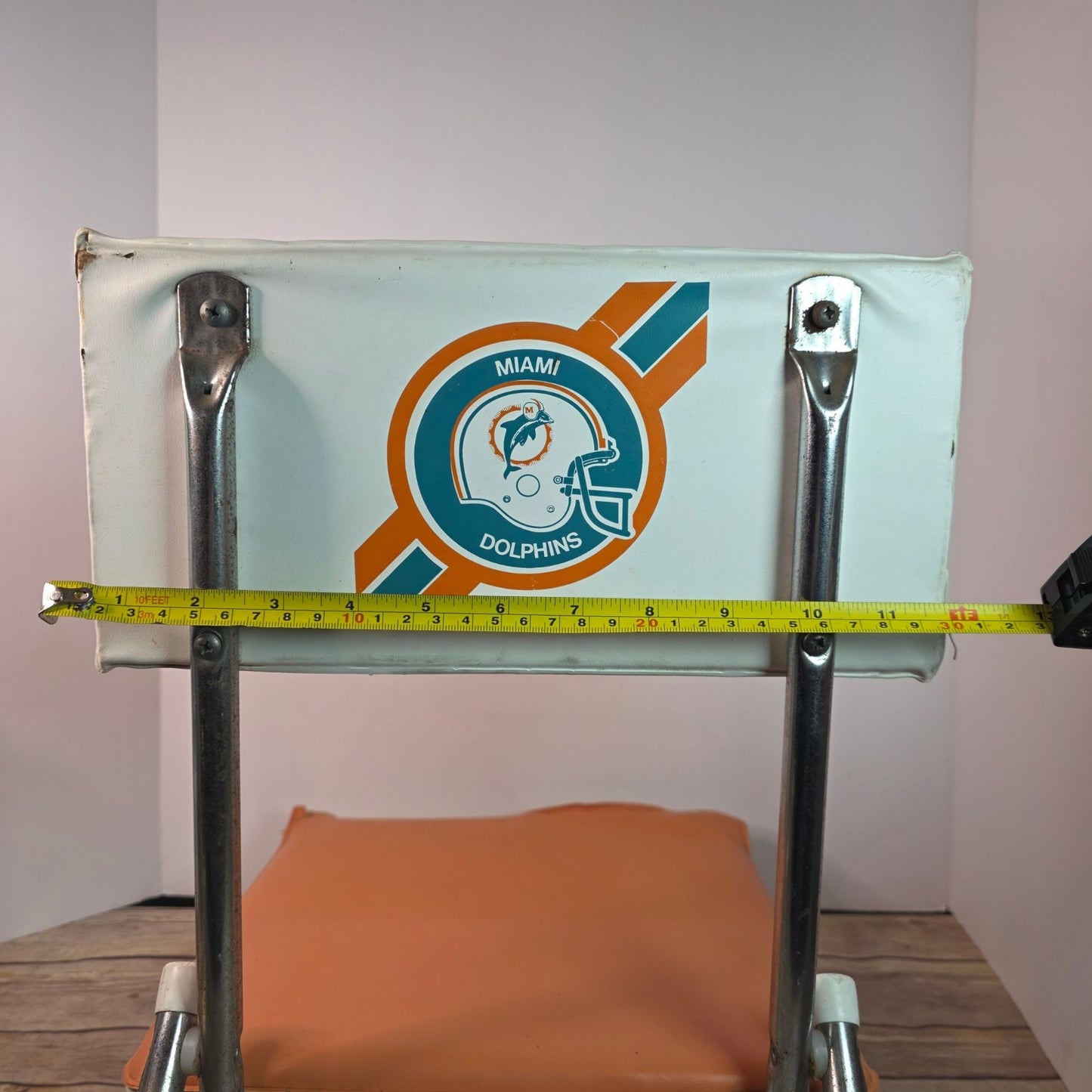 Vtg MIAMI DOLPHINS NFL Stadium Seat Orange Bowl Chair 70s 80s RARE Collector