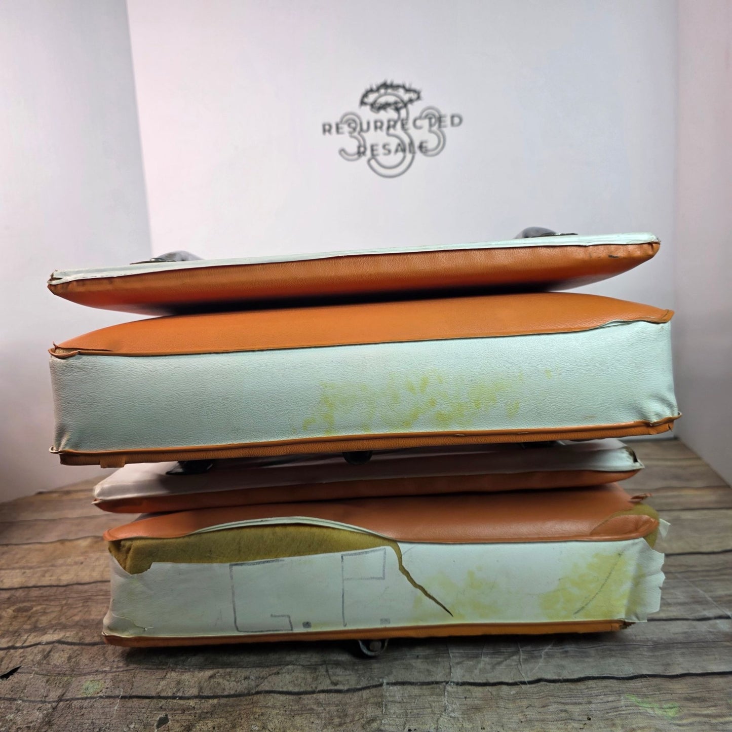 Vtg MIAMI DOLPHINS NFL Stadium Seat Orange Bowl Chair 70s 80s RARE Collector