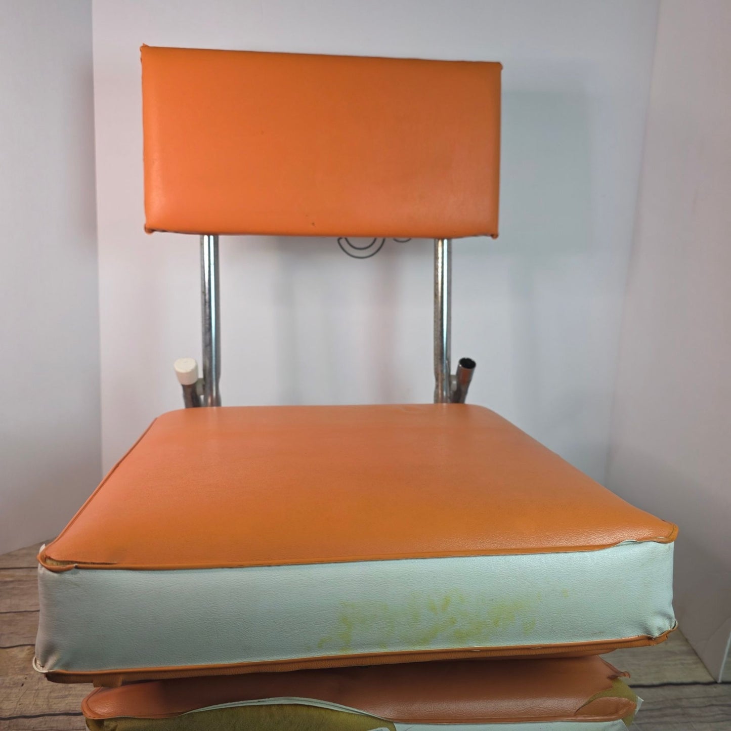 Vtg MIAMI DOLPHINS NFL Stadium Seat Orange Bowl Chair 70s 80s RARE Collector