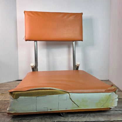 Vtg MIAMI DOLPHINS NFL Stadium Seat Orange Bowl Chair 70s 80s RARE Collector