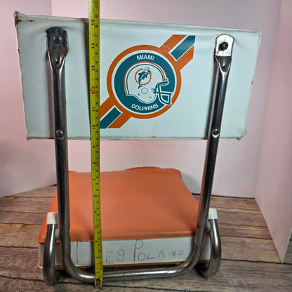 Vtg MIAMI DOLPHINS NFL Stadium Seat Orange Bowl Chair 70s 80s RARE Collector