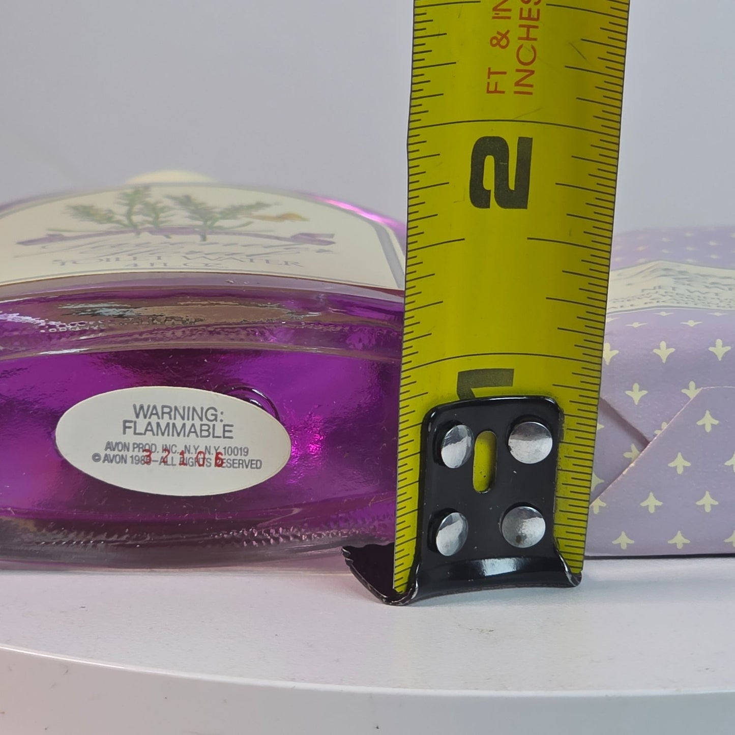 Lavender Floral Toilet Water & Soap Set By Avon  4 FL OZ