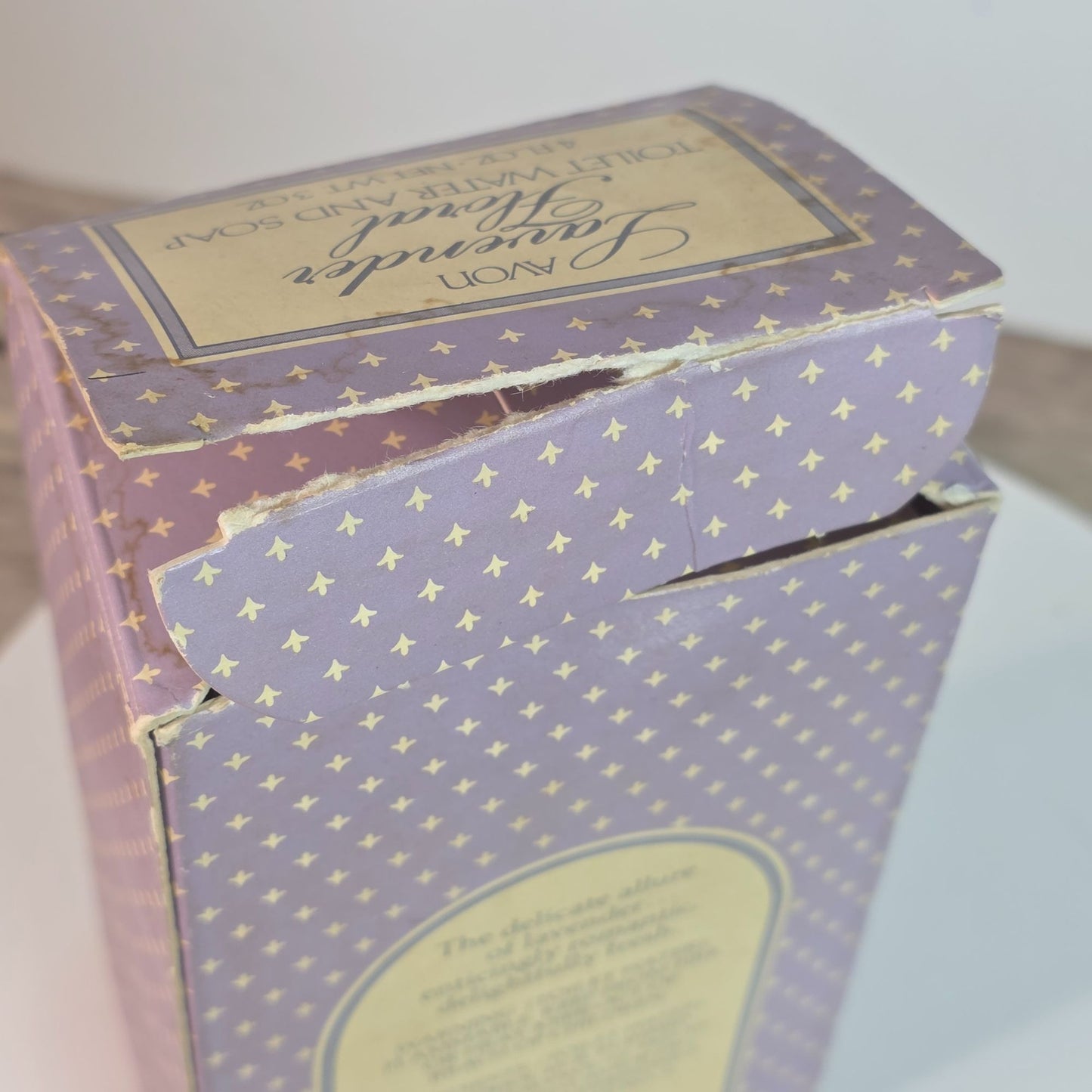 Lavender Floral Toilet Water & Soap Set By Avon  4 FL OZ