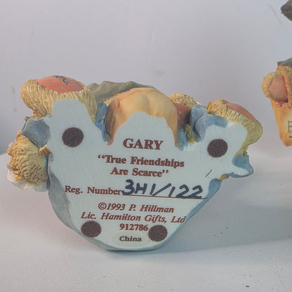 Vintage Cherished Teddies Gary & Gretel Halloween Figurines By P. Hillman 1993 Collectible Resin Bears