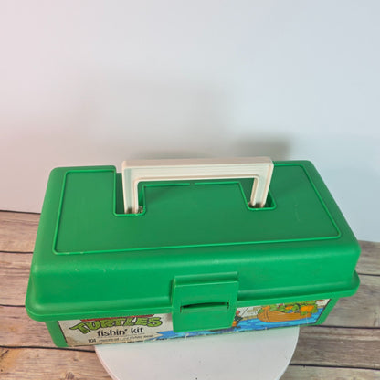 Teenage Mutant Ninja Turtles 1990 Collectible Tackle Box By Mirage Studios Vibrant Green With Iconic TMNT Graphics Nostalgic Storage