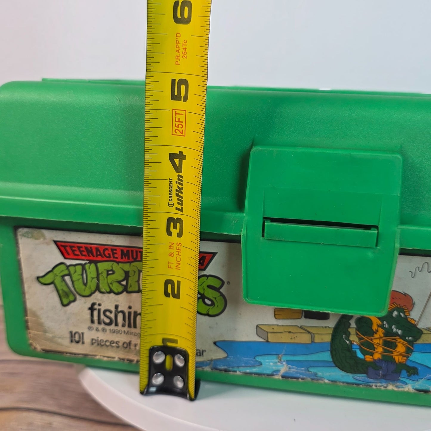 Teenage Mutant Ninja Turtles 1990 Collectible Tackle Box By Mirage Studios Vibrant Green With Iconic TMNT Graphics Nostalgic Storage