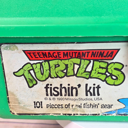 Teenage Mutant Ninja Turtles 1990 Collectible Tackle Box By Mirage Studios Vibrant Green With Iconic TMNT Graphics Nostalgic Storage