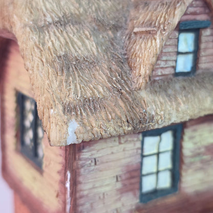 Vintage Thatched Roof Cottage & Gatehouse Figurine