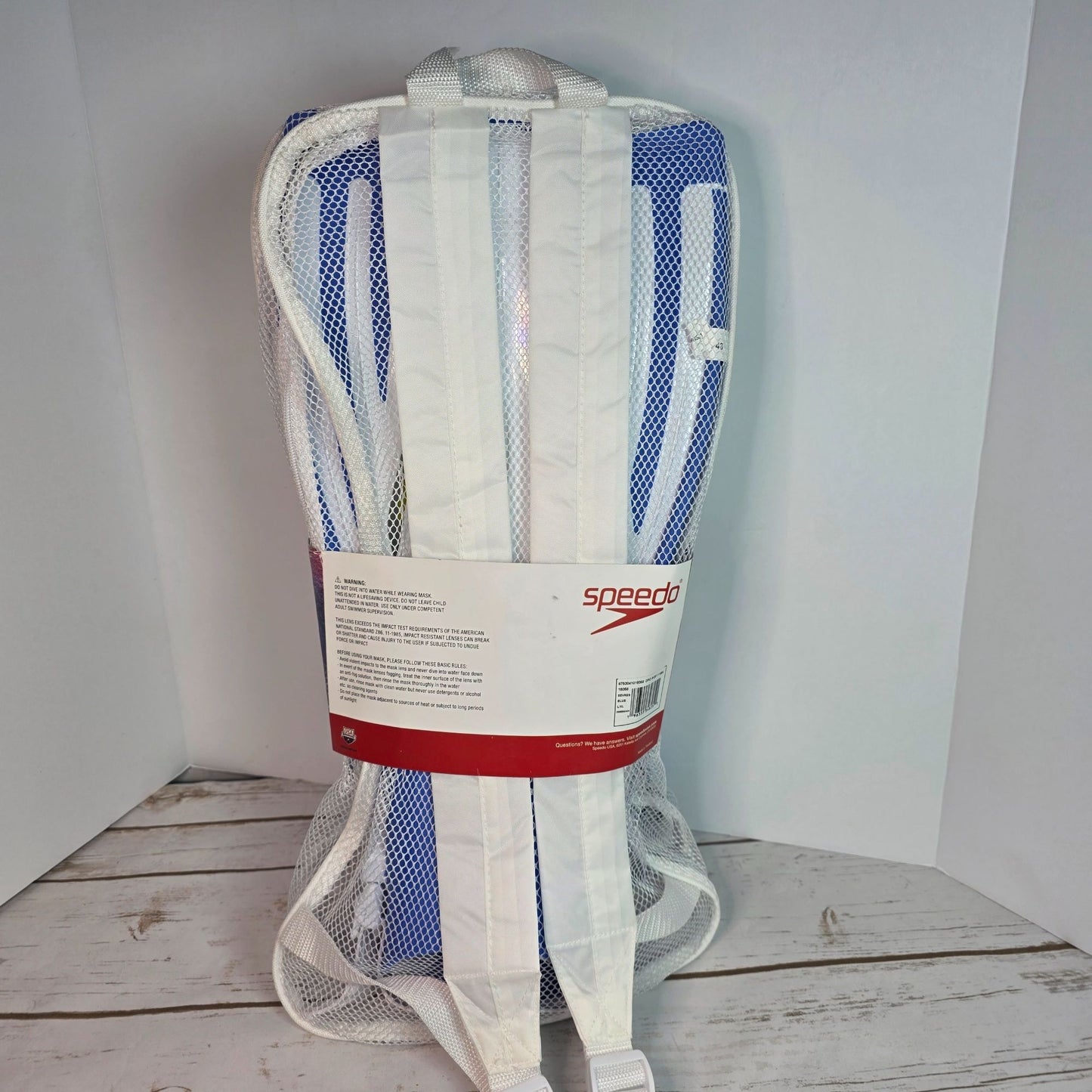 Speedo Adult Comfortable Performance Snorkeling Set With Hydroscope Mask Snorkel & Fins Anti-Fog UV Protection L/XL