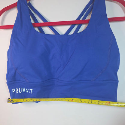 NWT PRUMATT Women's High Impact Criss-Cross Sports Bra Royal Blue XL