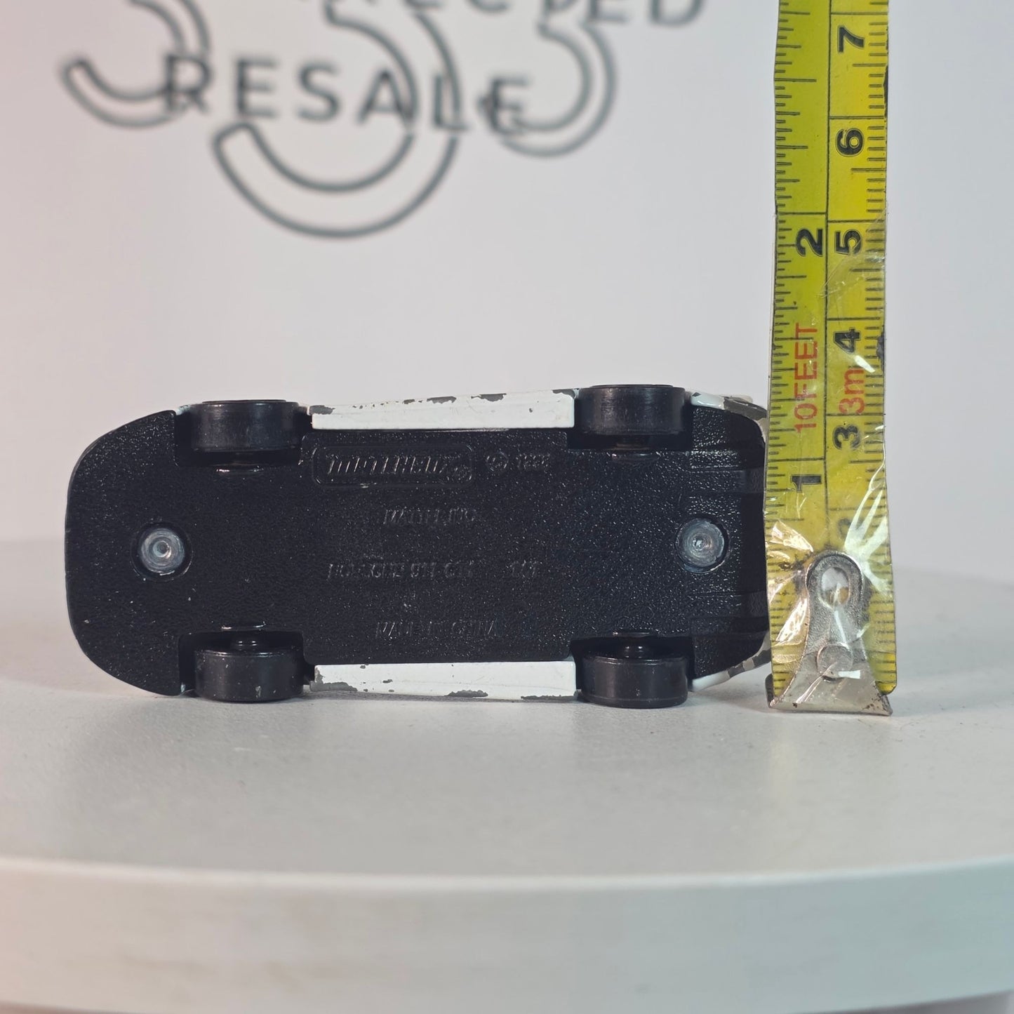 Matchbox Porsche 911 GT1 1998 Casting 2002 50th Anniv White Blue Hood Logo Loose