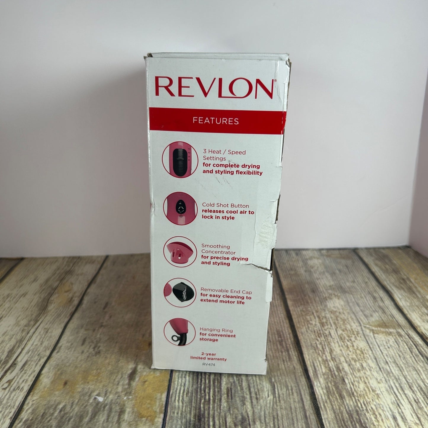 Revlon Ionic Technology Hair Dryer With Smoothing Concentrator & 3 Heat/Speed Settings