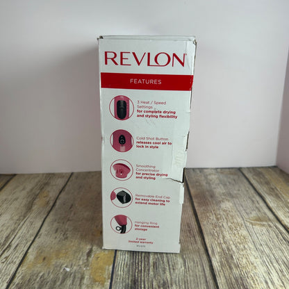 Revlon Ionic Technology Hair Dryer With Smoothing Concentrator & 3 Heat/Speed Settings