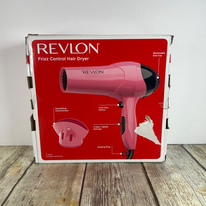 Revlon Ionic Technology Hair Dryer With Smoothing Concentrator & 3 Heat/Speed Settings