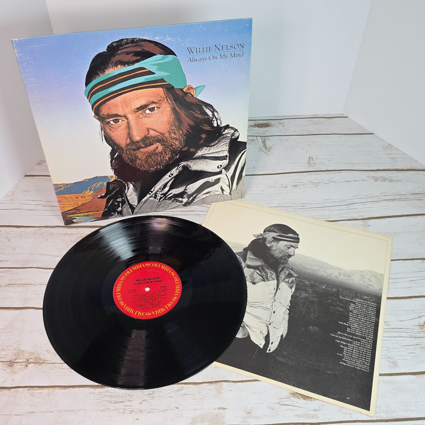 Willie Nelson Always On My Mind Vinyl Record Album 1982 Columbia Records FC 37951 Folk Country Music Collectible