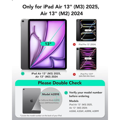 ESR Tempered Glass Screen Protector 2 Pack For iPad Air 13 Bubble-Free Application