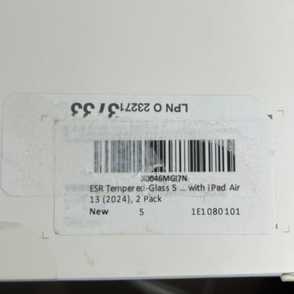 ESR Tempered Glass Screen Protector 2 Pack For iPad Air 13 Bubble-Free Application