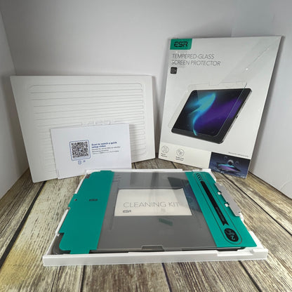 ESR Tempered Glass Screen Protector 2 Pack For iPad Air 13 Bubble-Free Application