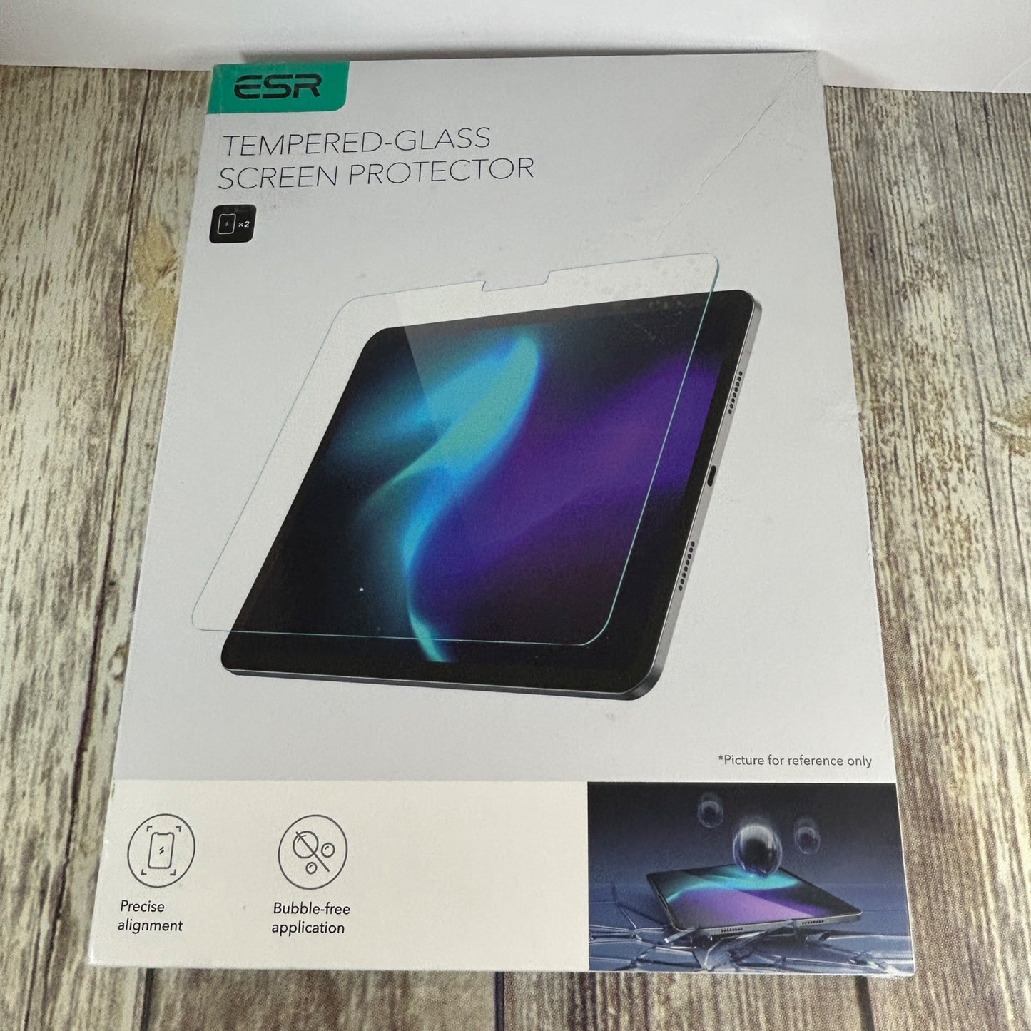 ESR Tempered Glass Screen Protector 2 Pack For iPad Air 13 Bubble-Free Application