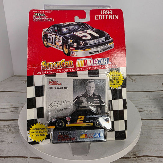 Rusty Wallace 1994 Racing Champions Stock Car NASCAR Die-Cast Collectible w/ Card
