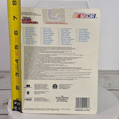 Rusty Wallace 1994 Racing Champions Stock Car NASCAR Die-Cast Collectible w/ Card