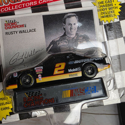 Rusty Wallace 1994 Racing Champions Stock Car NASCAR Die-Cast Collectible w/ Card