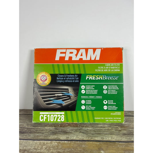 FRAM FreshBreeze Cabin Air Filter CF10728 Removes Odors & Protects Against Allergens