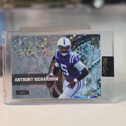 2023 Wild Card Anthony Richardson 1/1 Rainbow Foil QB1 On The Clock Colts