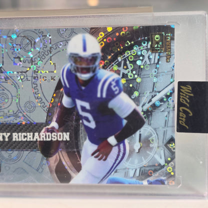 2023 Wild Card Anthony Richardson 1/1 Rainbow Foil QB1 On The Clock Colts