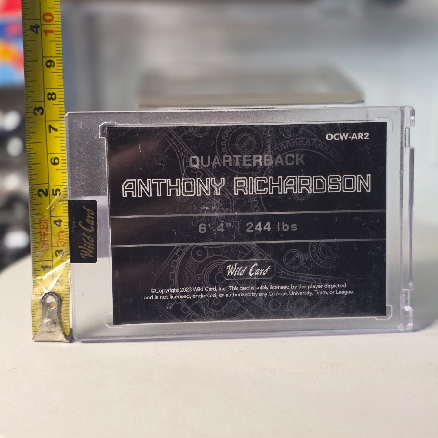 2023 Wild Card Anthony Richardson 1/1 Rainbow Foil QB1 On The Clock Colts