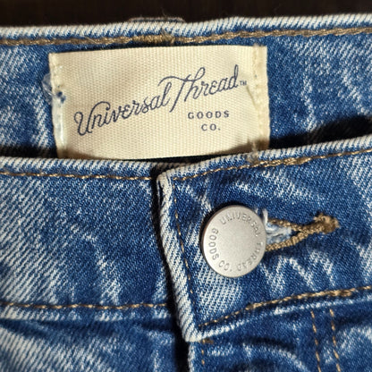 Universal Thread Womens High-Waisted Medium Wash Denim Skirt Size 6