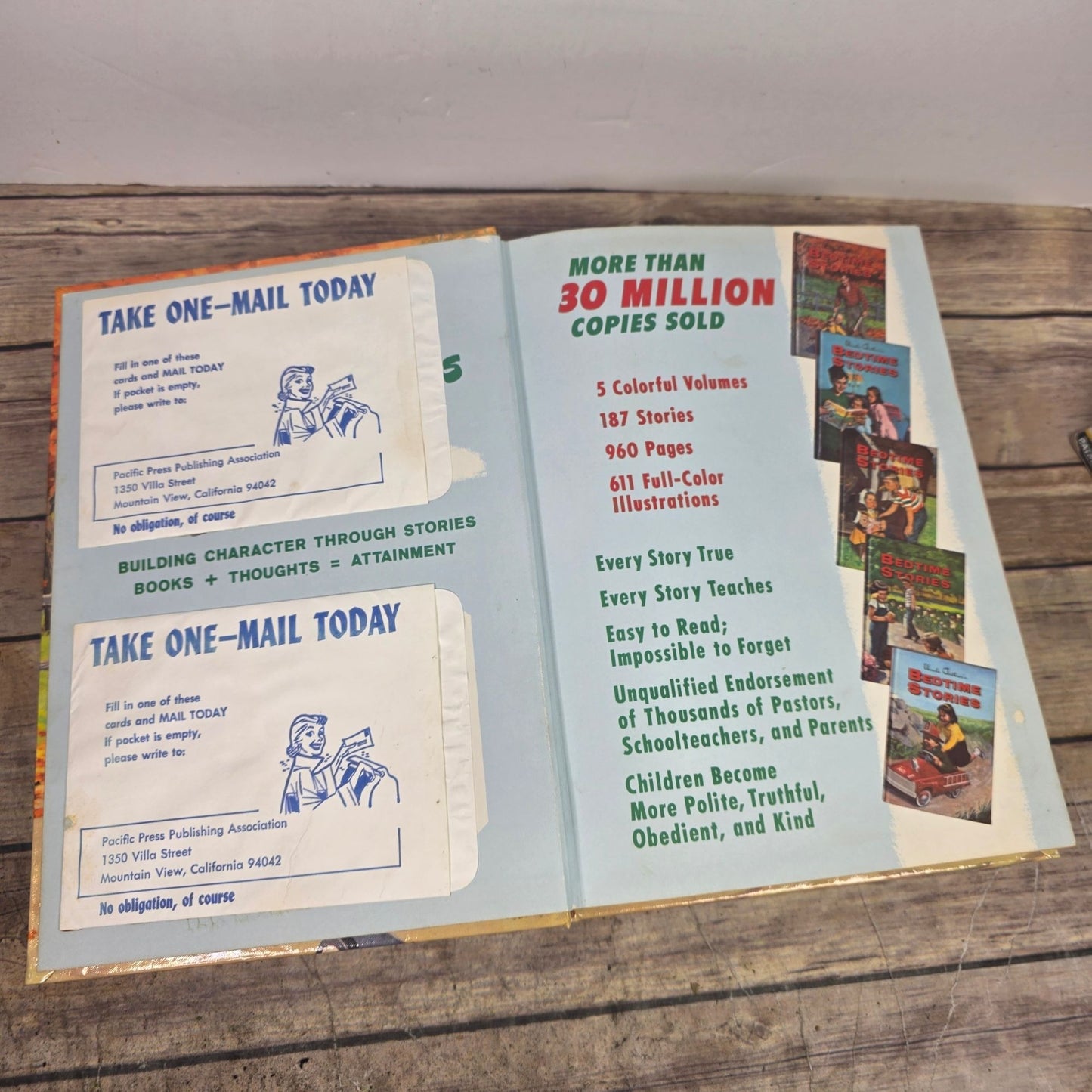 Vintage Uncle Arthurs Bedtime Stories Volume 1 Display Copy Hardcover