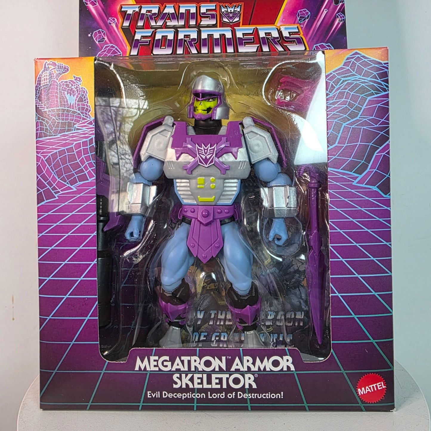 Masters Of The Universe X Transformers Megatron Armor Skeletor Figure New In Box