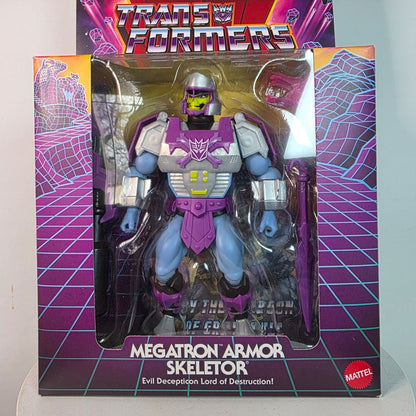 Masters Of The Universe X Transformers Megatron Armor Skeletor Figure New In Box