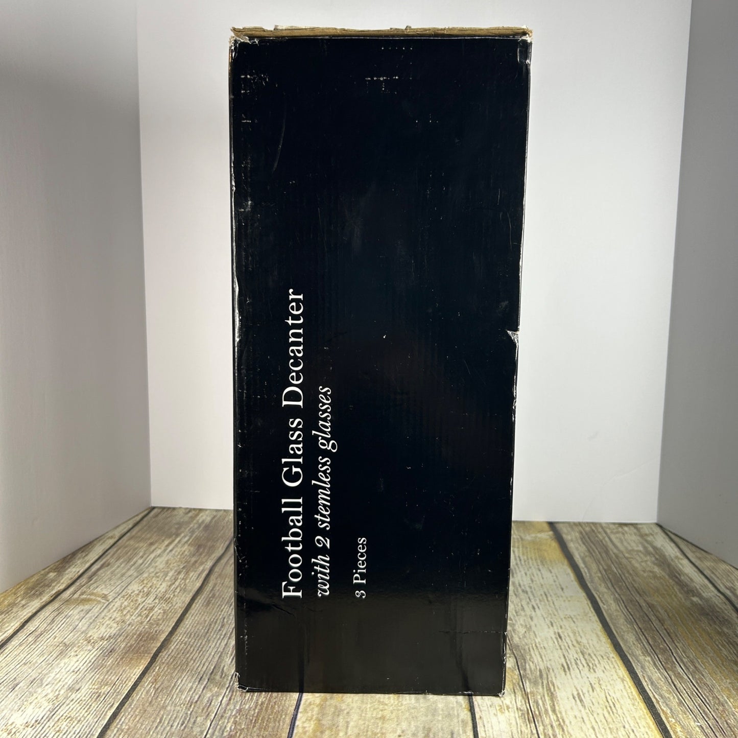 Kentucky Wildcats Football Glass Decanter With 2 Stemless Glasses By The Memory Company - 3 Piece Set