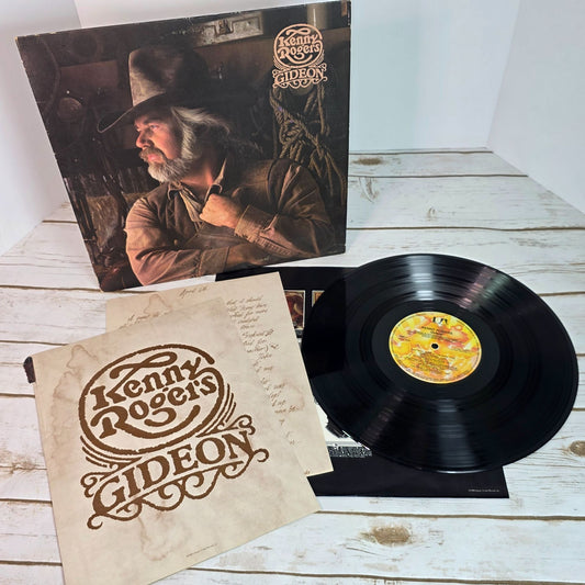 Kenny Rogers Gideon Vinyl Record Album With Original Insert & Sleeve 1980 Vintage Country Music Collectors Item