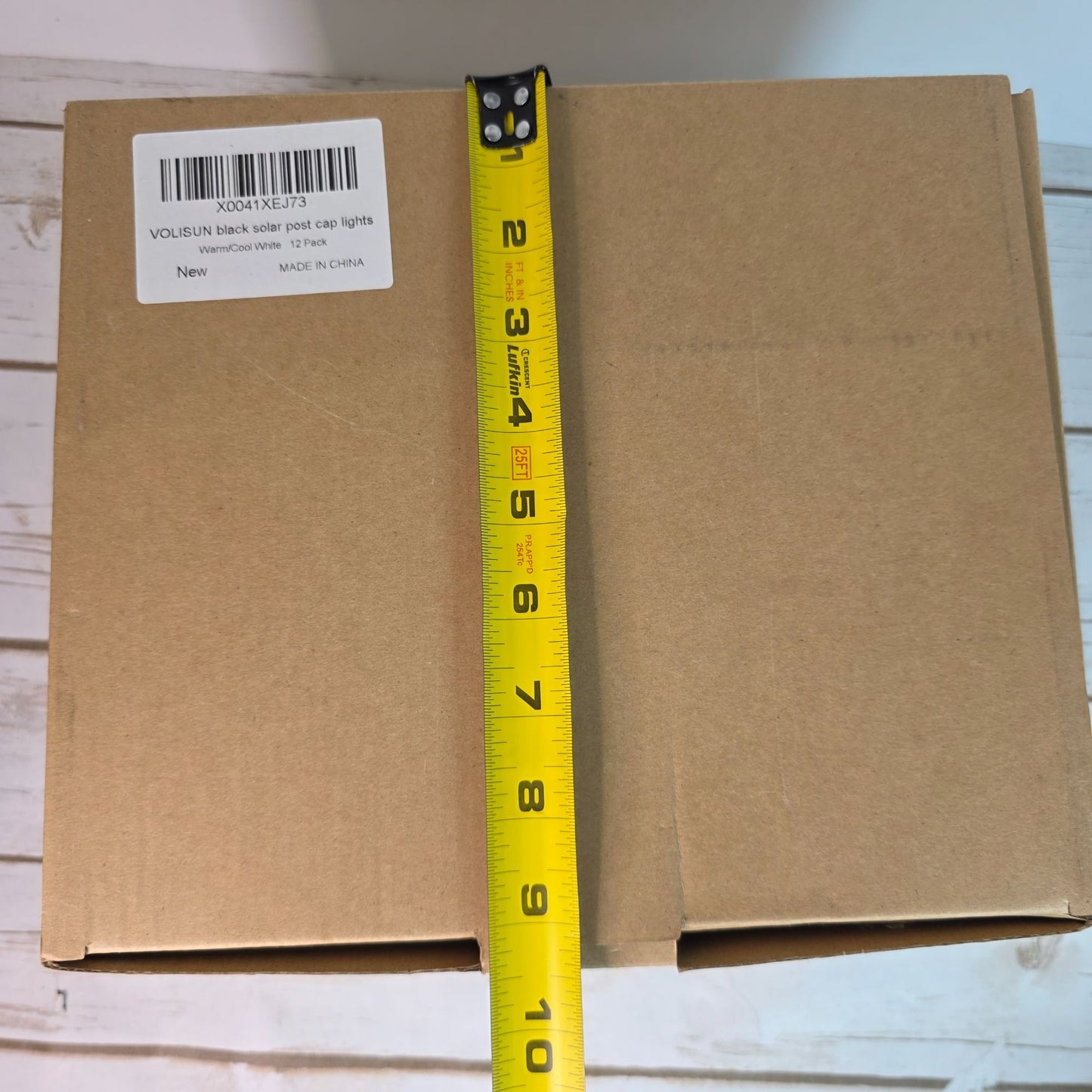 Volisun Solar Post Cap Lights 12 Pack Warm/Cool White Outdoor Lighting For Fence Deck & Patio