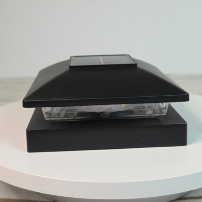 Volisun Solar Post Cap Lights 12 Pack Warm/Cool White Outdoor Lighting For Fence Deck & Patio