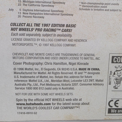 Hot Wheels 1997 Edition Team Pro Racing Die-Cast Terry Labonte Car