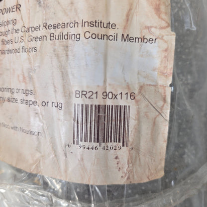 Nourison Basic RugLoc Non-Skid Rug Pad 90x116 Inches For Hardwood Floors