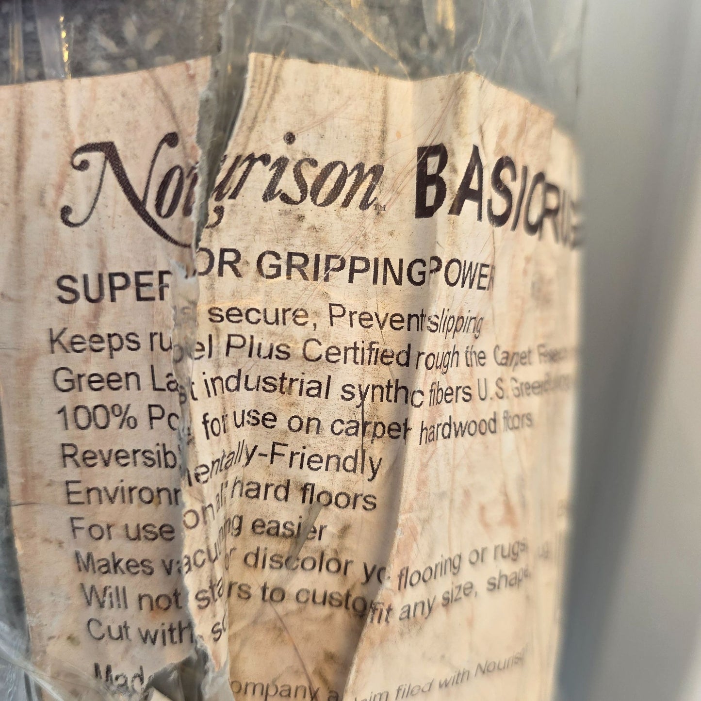 Nourison Basic RugLoc Non-Skid Rug Pad 90x116 Inches For Hardwood Floors