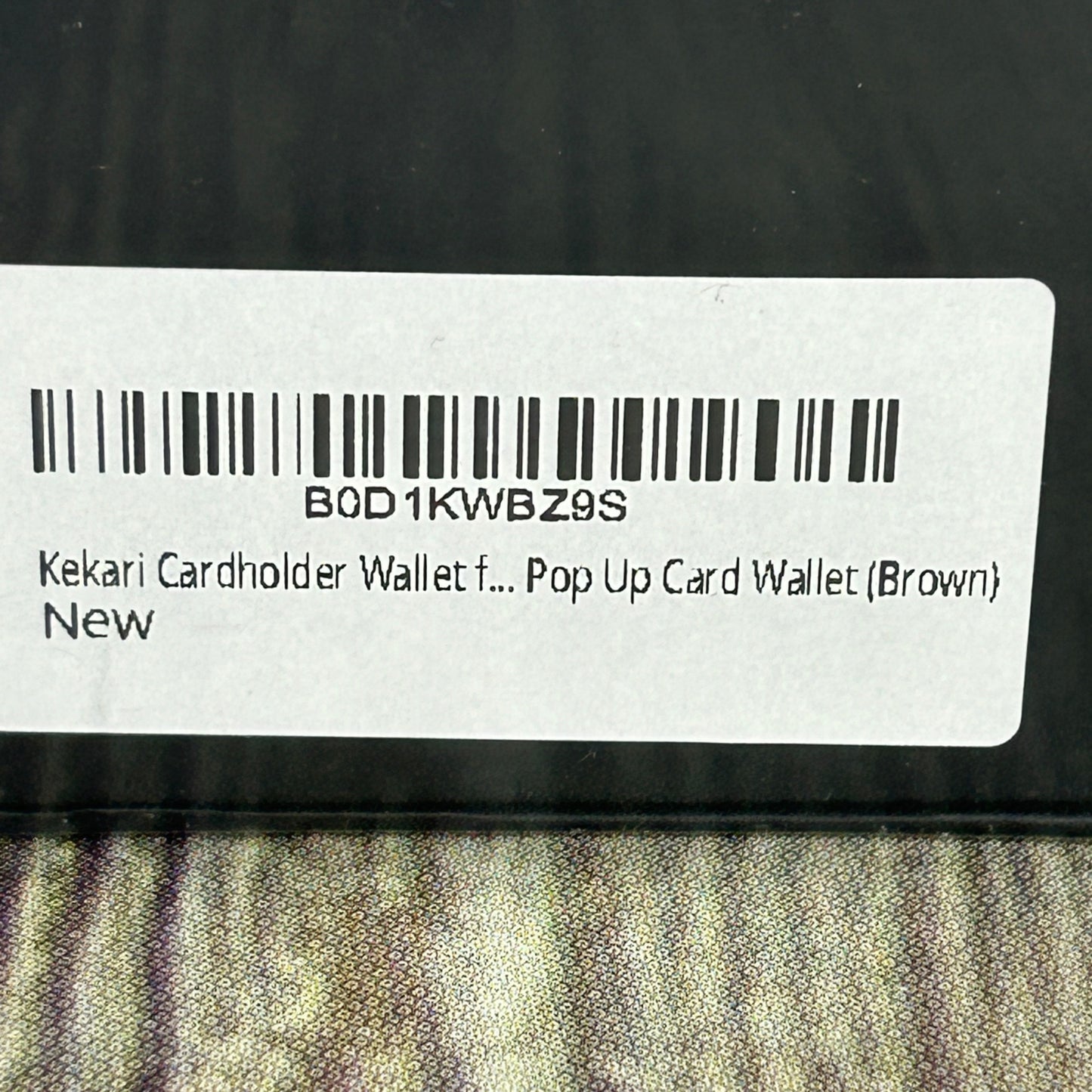 Kekari Slim Minimalist Pop Up Card Holder Wallet  RFID Blocking  Holds Up To 6 Cards  Expandable Cash Strap  Aluminum & Leather